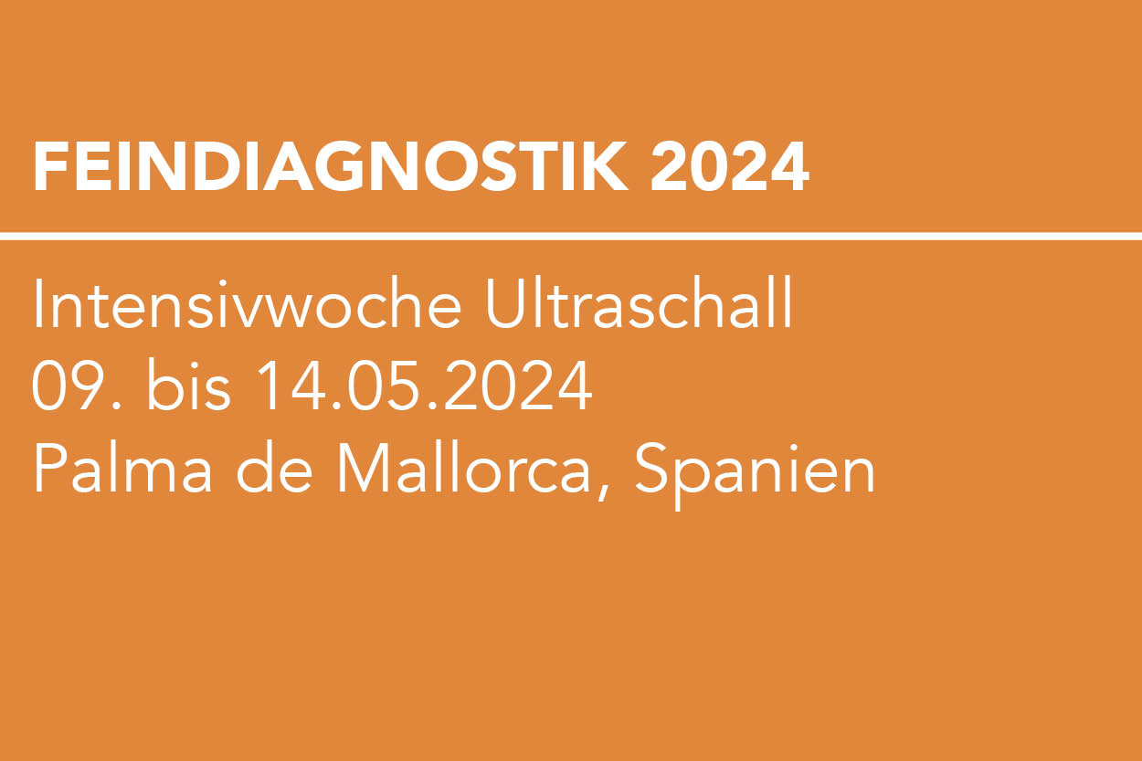 Feindiagnostik 2024 - Intensivwoche Ultraschall